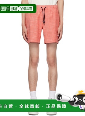 1h可退 香港直邮潮奢 Paul Smith 男士 红色抽绳短裤 M2R737UL218