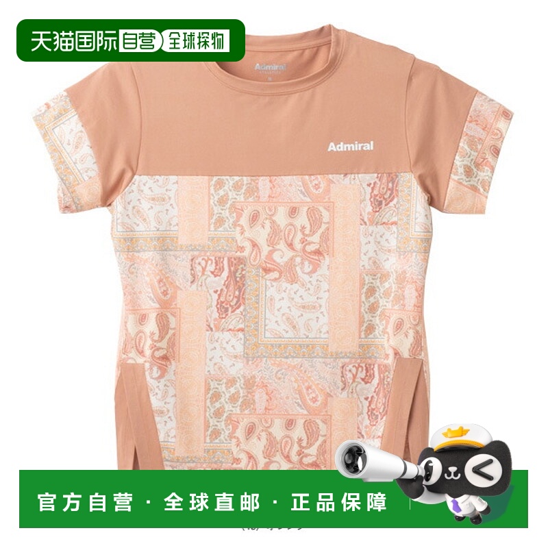 日本直邮Admiral Tennis Wear主块图案T恤 女士 ATLA501新款