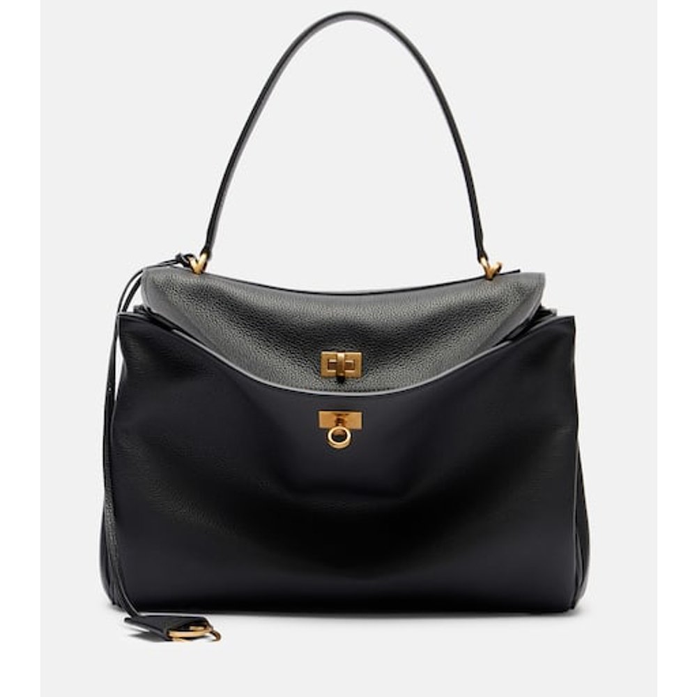 潮奢 Balenciaga 巴黎世家 女士 Rodeo 中号皮革手提包