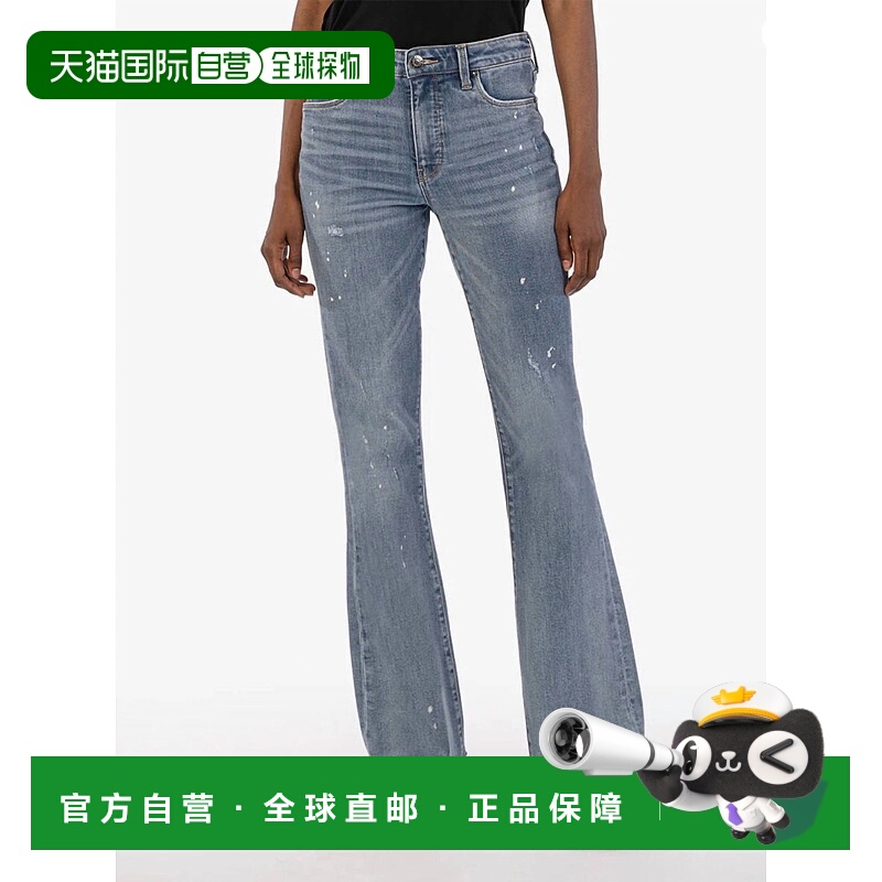 自营kut from the klothStella High Rise Fab Ab Flare牛仔裤在-
