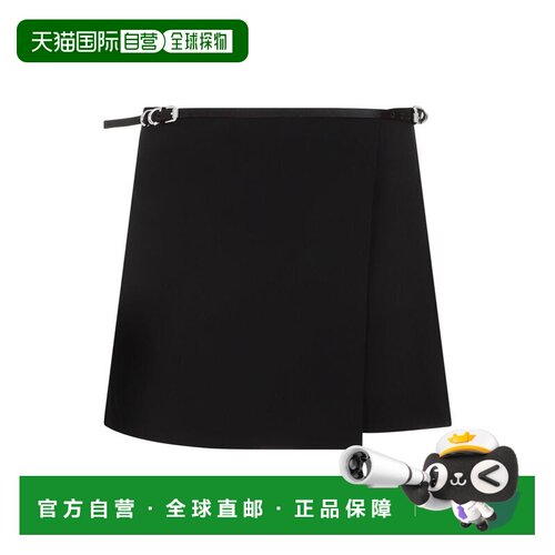1h可退 香港直邮GIVENCHY 女士半身裙 BW40U114N6001 SS2024 黑色