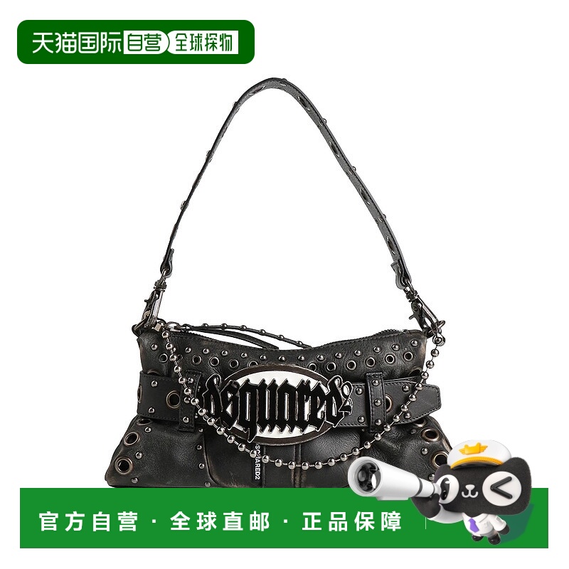 1h可退 香港直邮Dsquared2 二次方 女士 手袋 black黑色 舒适时尚