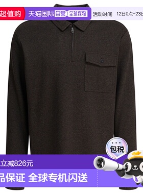 1h可退 香港直邮VINCE 男士 棕色棉混纺Polo衫 M12769974A164RBLB