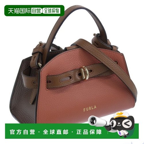 日本直邮FURLA 女士单肩包 两用包 手提包 Outlet 产品 皮革 红色