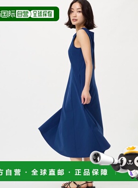 日潮跑腿UNIQLO优衣库 弹力透气连衣裙无袖 484883