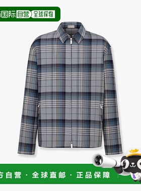 1h可退 香港直邮潮奢 DIOR 迪奥 男士 衬衫 513C540A647 grey灰色