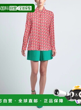 1h可退 香港直邮潮奢 Massimo Alba 女士 格纹衬衫 pink粉色 舒适