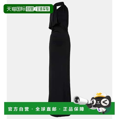 1h可退 香港直邮潮奢 KHAITE 女士 Roza 垂褶针织礼服 black黑色