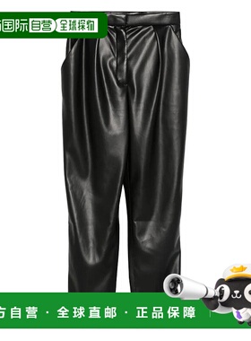 香港直邮BALMAIN 女士休闲裤 FF0PN190XH820PA CO 黑色 Eco leath