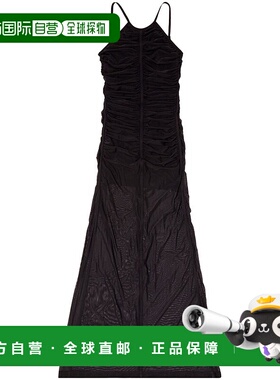 香港直邮Diesel 迪赛 女士 细肩带长连衣裙 A161240BMBC长裙