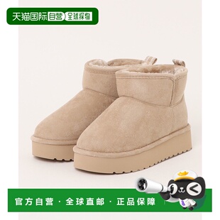 1h可退 日本直邮NUOVO 儿童 仿羊羔绒休闲靴 厚底轻便保暖 699296