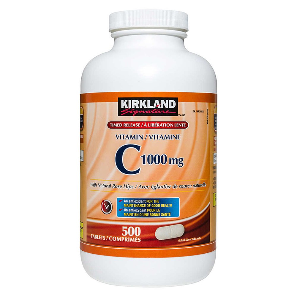 美国直邮Kirkland科克兰维生素C保持皮肤健康提高机体免疫1000mg