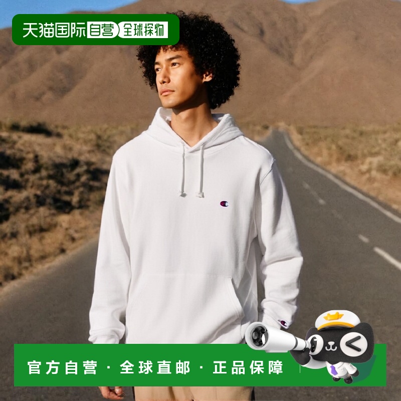 日本直邮Champion 基本款卫衣套头连帽衫 刺绣休闲上衣C3-Q101