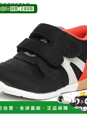 日本直邮Moonstar 婴儿鞋 Carrot MS B111 黑色/橙色 12118742 MO