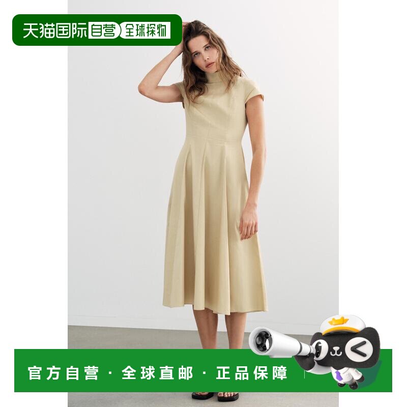 日本直邮Zara中长款连身风衣裙连衣裙