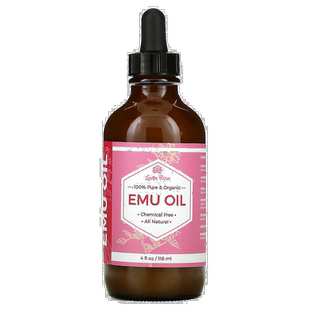 香港直邮Leven Rose,全有机鸸鹋木油，4液盎司（118毫升）乳液