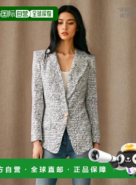 1h可退 香港直邮BALMAIN 女士西服 EF1SE615VH44GAB SS2025 白色