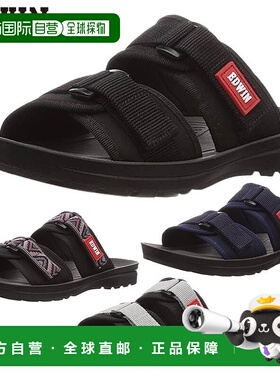 日本直邮 Edwin 凉鞋男鞋运动凉鞋休闲黑色海军银色 EDWIN EW5102