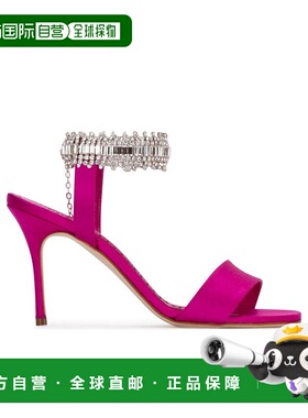香港直邮Manolo Blahnik 徽标高跟凉鞋 PARINASAN4211219BPUR