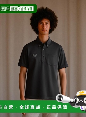 【日本直邮】BUTTERFLY蝴蝶乒乓球衬衫BO保罗衫黑色L 45920高档