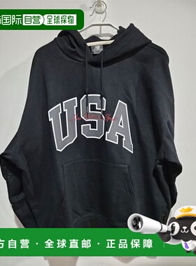 韩国直邮NEW BALANCE 美国 UNI 经典连帽衫 NBN0F4A013 黑色卫衣