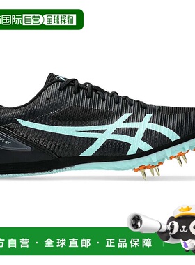 日本直邮ASICS 田径鞋1093A195 Heatflat 12 黑色/亮色薄荷绿