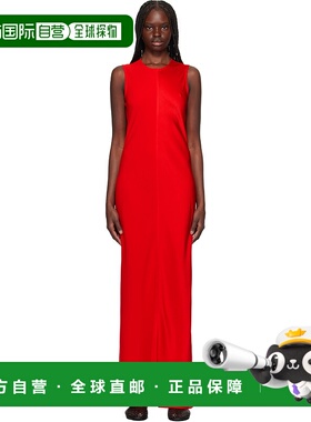 1h可退 香港直邮潮奢 Ami Paris 女士 红色 Straight 连衣裙 FDR3