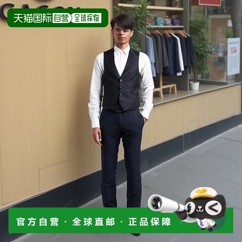 1h可退 【美国直邮】Z ZEGNA 男士西装马甲 100 羊毛 单排扣 无袖