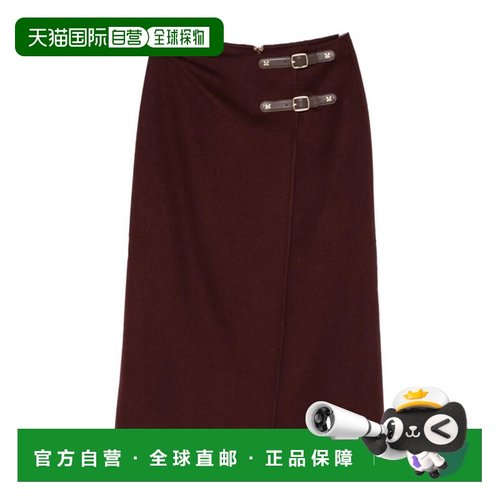 1h可退 香港直邮Max Mara 前开衩半身裙 1106065206