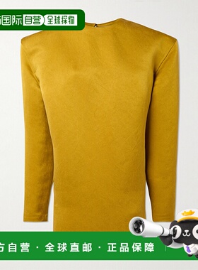 1h可退 香港直邮Saint Laurent 圣罗兰 女士 真丝迷你连衣裙 8489