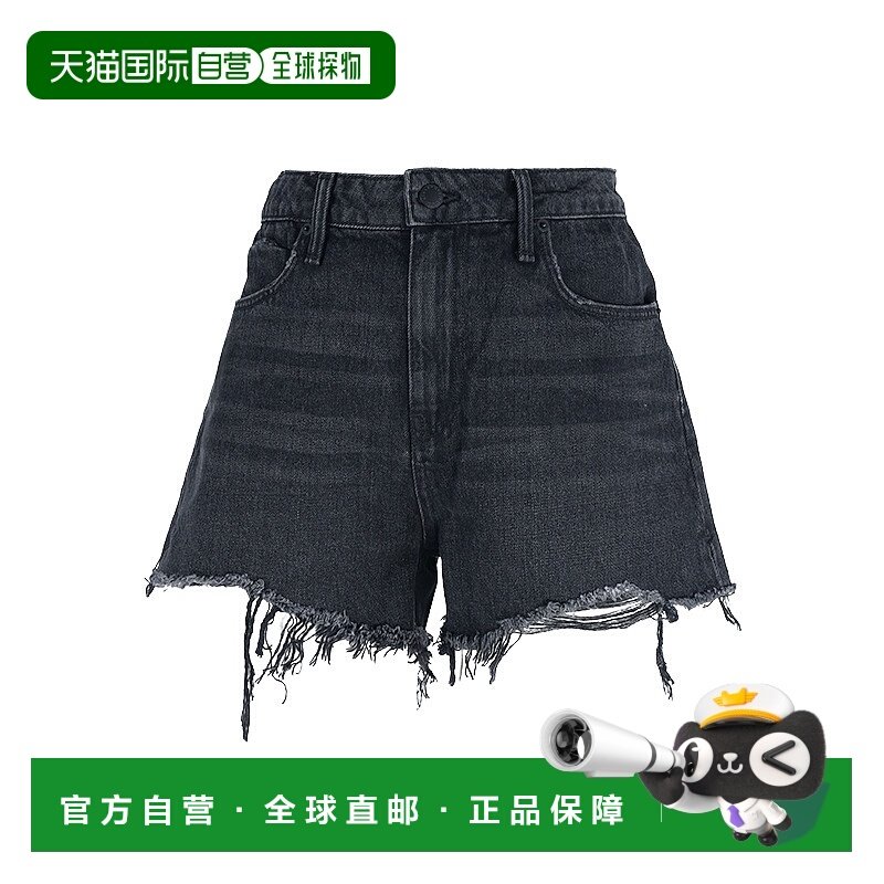 香港直邮Alexander Wang Logo 牛仔短裤褲裝4D994038AD_V015女,女装/女士精品,休闲裤,淘宝优惠券,粉丝福利购,淘宝优惠卷