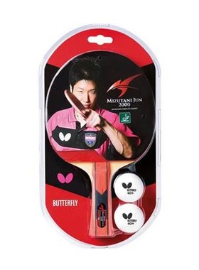 日本直邮BUTTERFLY蝴蝶 男士女士水谷润2000乒乓球拍 16930