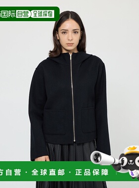 1h可退 日本直邮EPOCA 女装 双面可穿 仿羊毛短款连帽外套 宽大翻