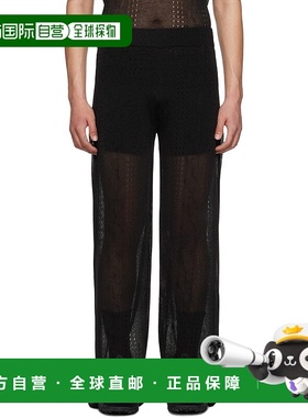 1h可退 香港直邮Marine Serre 男士 黑色长裤 UPA040CKNI0515