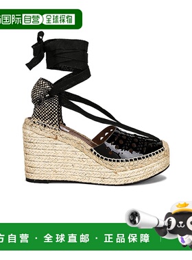 1h可退 香港直邮Alaia 女士 Vienne 麻底坡跟鞋 AA3P011CK103单鞋