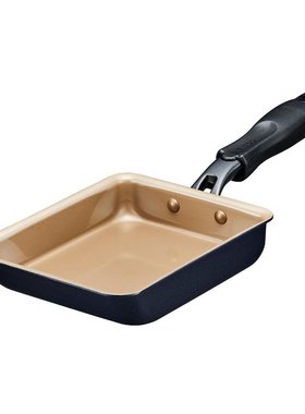 Doshisha 鸡蛋卷平底锅13×18㎝ 深蓝EGFP13NV