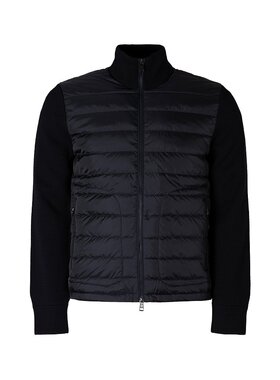 MONCLER 男士外套 K20919B50700A9341777 CO 蓝色 拉链开衫羽绒服