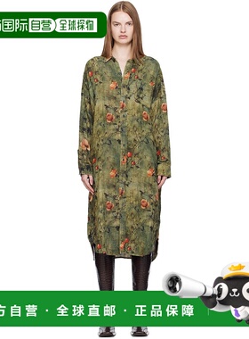 1h可退 香港直邮潮奢 R13 女士 绿色 Jumbo 双面连衣裙 R13WR464R