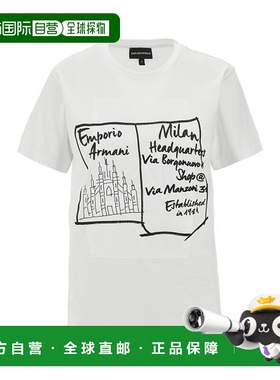 1h可退 香港直邮Emporio Armani 安普里奥 阿玛尼 女士 T恤 6D2T7