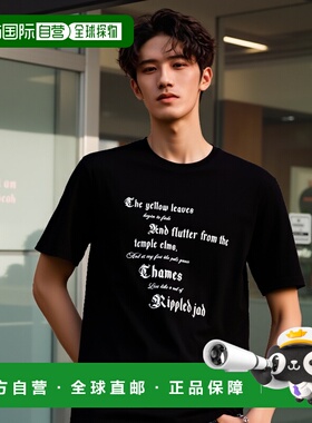 香港直邮ALEXANDER MCQUEEN 男士T恤 815069QTAC70526 SS2025男装