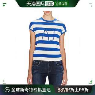 宝石条纹针织上衣 香港直发Armani Jeans 阿玛尼牛仔 A5W41ZK68