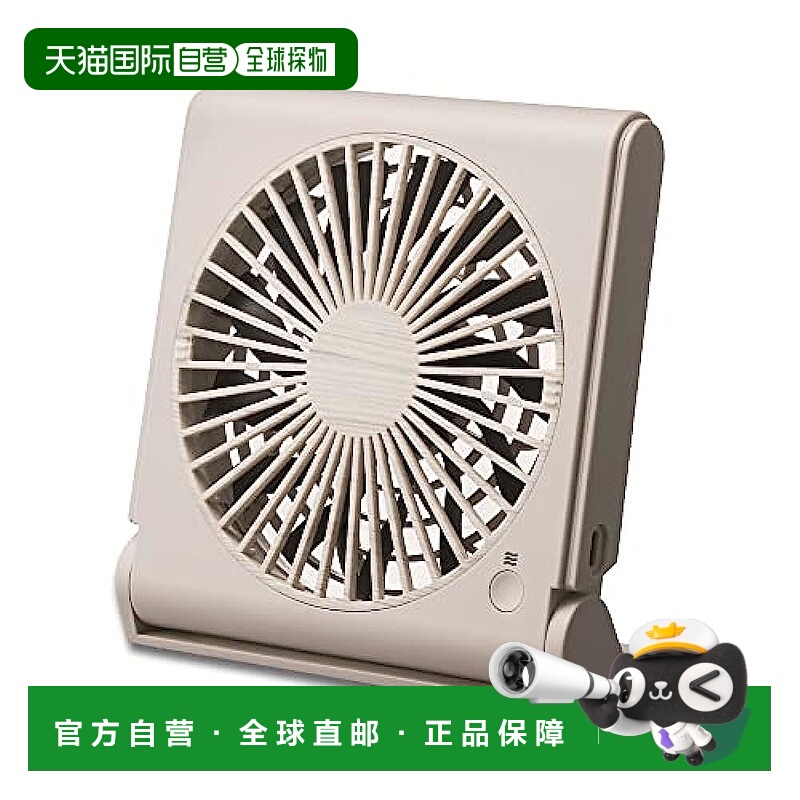 【日本直邮】Doshisha 桌上电风扇 厚度3cm 白木纹FSY-1081U WWD