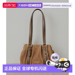 1h可退 日本直邮Chico 女装 立体贴褶设计 波士顿包 金色挂饰 CHZ