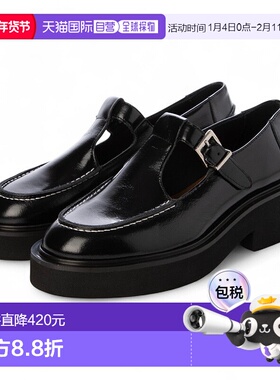 日本直邮FABIO RUSCONI 圆头厚底T字带凉鞋 FA933BW022211厚底鞋