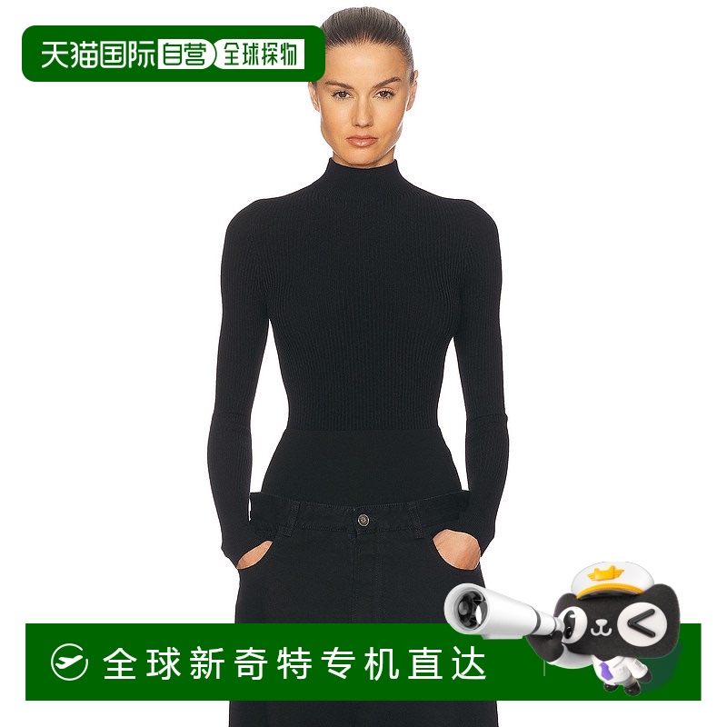 1h可退 香港直邮Alaia 女士 长袖连体衣 AA9B0330K017A black黑色