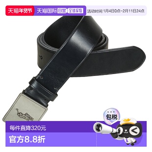 欧洲直邮Polo Ralph Lauren拉夫劳伦PP PLAQUE 男士腰带皮带