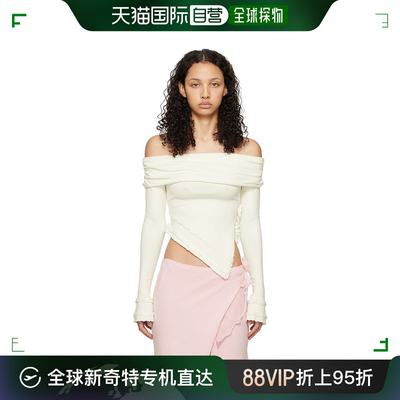 香港直邮潮奢 Danielle Guizio 女士白色 Soler 毛衣