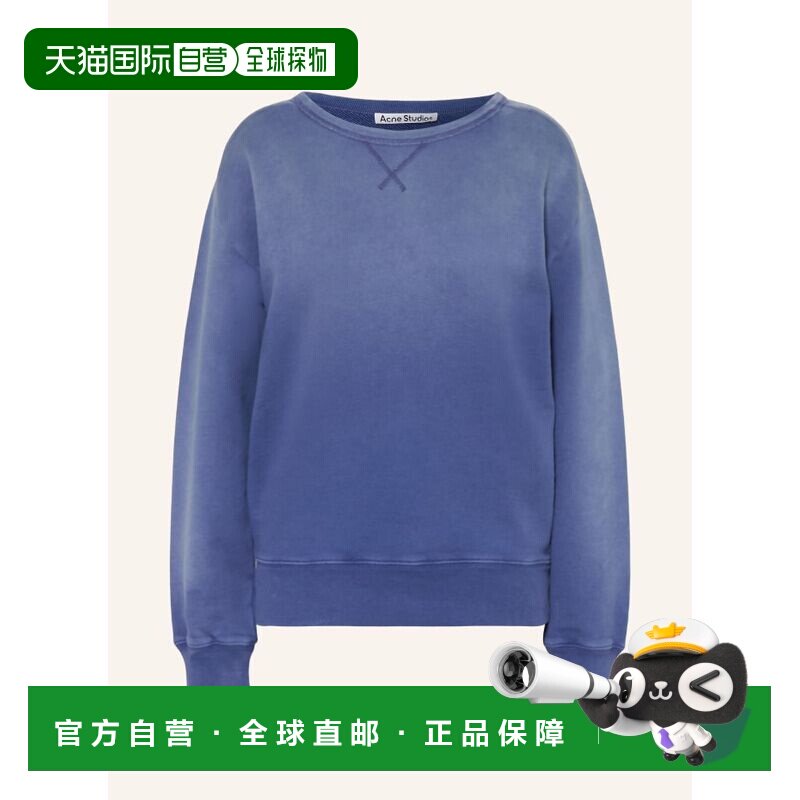 1h可退 香港直邮ACNE STUDIOS 女士卫衣 100298642717000 CO 蓝色