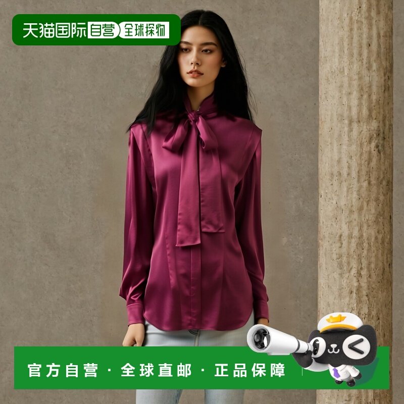 1h可退 香港直邮潮奢 Alberta Ferretti 女士 Blouses 蝴蝶结衬衫
