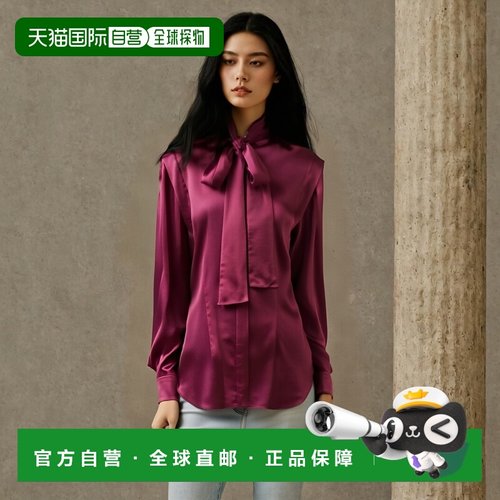 1h可退 香港直邮潮奢 Alberta Ferretti 女士 Blouses 蝴蝶结衬衫